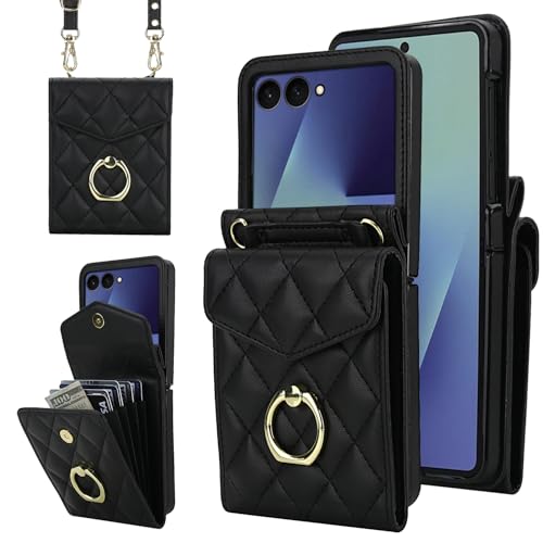 XIMAND for Samsung Galaxy Z Flip7 �������p�̃E�H���b�g�g�уP�[�X�́A�����O�ƒ��߉\�ȃN���X�{�f�B�X�g���b�v���t�����Ă���A�����⏗�̎q�ɍœK�ł��B�X�^�C���b�V���ő��@�\�ȃA�R�[�f�B�I���X�^�C���̃t���b�v�P�[�X�ŁA4�̃J