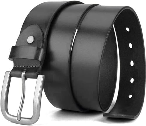 Image of Urban alfami Genuine Leather Belt for Men | TM-16 | Size 28-46 (BLACK TM16, 40)