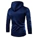 SHOBDW Hombres Sudadera con Capucha Otoño Invierno Cuello Alto de Gran Tamaño...