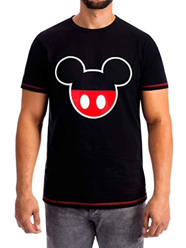 T-Shirt Disney Mickey Mouse Noir Homme taille Small pour raviver vos souvenirs