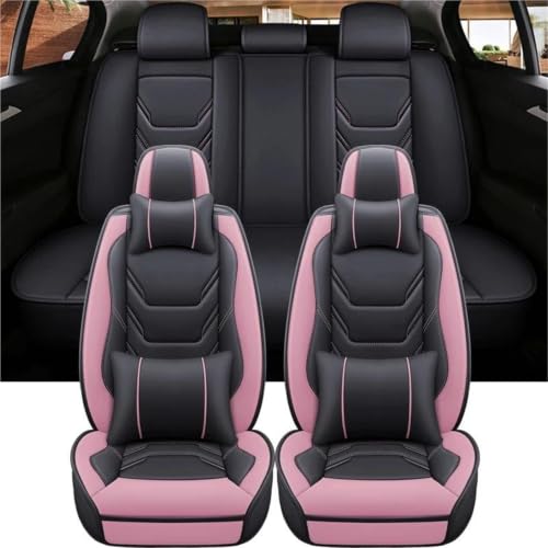 Housse de siège voiture universelle rose 9 pièces pour Subaru XV et Suzuki SX4