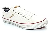 Wrangler Wrangler Mens Canvas Trainers Shoes Size UK 6-12 Grey Navy White Starry Low-White-UK 11 (EU 45)