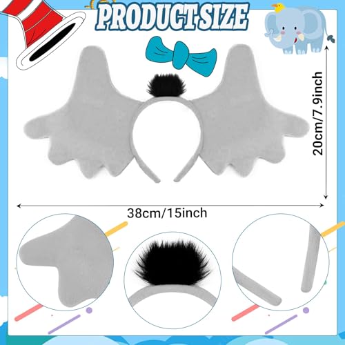 6 PCS Set de Disfraz de Elefante miniatura 2