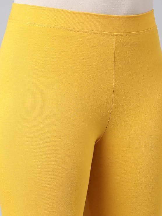 Image of Women Cotton Solid Belt Ankle Length Legging Four Way Lycra Leggings