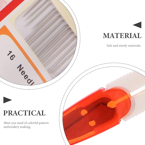 Image of Embroidery Kit with 50 Colors Embroidery Floss Set and Cross Stitch Tools in Clear Storage Box for DIY Craft Projects and Beginner Cross Stitch Starter Kit