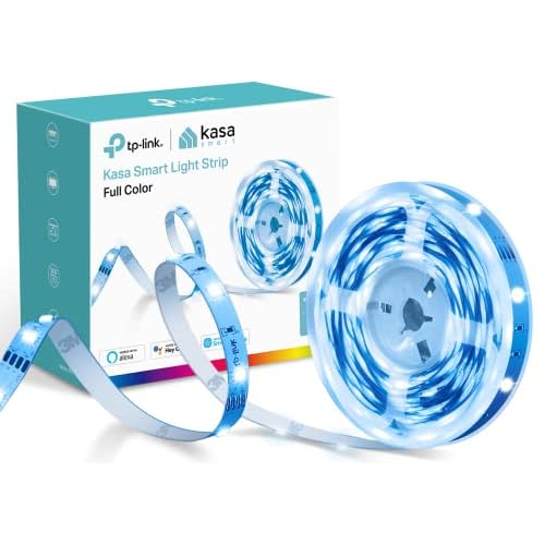 Kasa Smart LED Light Strip, 16.4ft WiFi LED Strip Works with Alexa, Google Home, SmartThings, High Brightness with 16 Million Colors, RGB, Grouping, Adjustable Length, Up to 25,000 Hours (KL400L5)