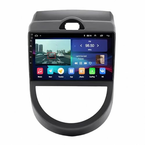 Radio de coche 2 DIN con manos libres Bluetooth para actualizar Kia Soul