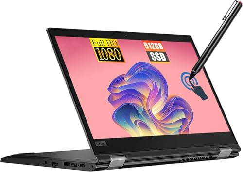 Lenovo ThinkPad L13 Yoga Gen 1, portátil con pantalla táctil 2 en 1, FHD de 13.3 pulgadas, Intel Core i5-10310U, 16GB RAM, SSD de 256 GB, lápiz capacitivo, teclado QWERTY, Windows 11 Pro (renovado)