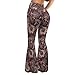 Hdjxbdhsv Ethnic Paisley Floral Yoga Pants for Women High Waisted Bootcut Yoga Leggings Stretchy Casual Workout Pants Fashion Soft Suitable for Gym Exercise Travel Everyday