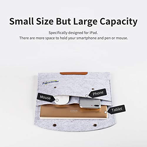 Festnight Bolsa de armazenamento para Macbook Bolsa de proteção de feltro para tablet Bolsa de trans