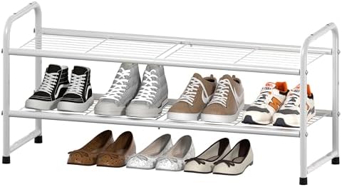 Amazon.com: Simple Trending 3-Tier Stackable Shoe Rack, Expandable ...