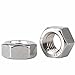M2.5 Hex Nuts 304 Stainless Steel 18-8,Lock Nut, Full Thread, Hex Drive,Metric Nuts Fasteners, Bright Finish 50Pcs