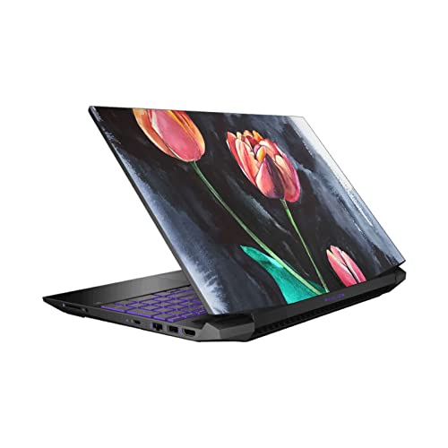 Skin vinyle tulipes pour ordinateur HP Pavilion 15.6 pouces