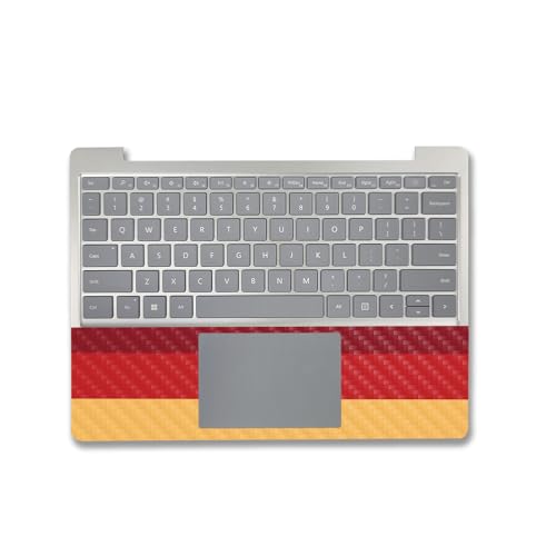 Image of MightySkins Carbon Fiber Skin Compatible with Microsoft Surface Laptop Go 3 (2023) Full Wrap Kit - Vintage Lines | Protective, Durable Textured Carbon Fiber Finish | Made in The USA