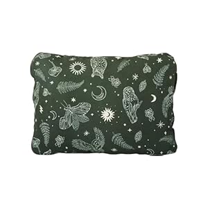 Therm-a-Rest Compressible Cinch Camping and Backpacking Pillow, Regular – 14 x 18 Inch, Woodland