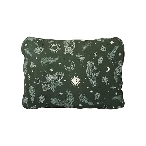 Therm-a-Rest Compressible Cinch Camping and Backpacking Pillow, Regular – 14 x 18 Inch, Woodland