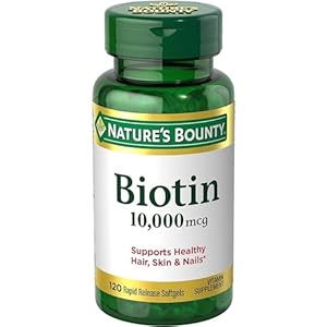 Nature’s Bounty Biotin 10000 mcg Ultra Strength, Rapid Release Liquid Softgels 120 ea (Pack of 2)