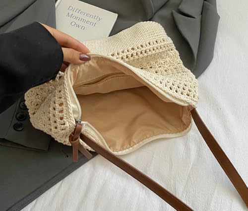Bolso Hobo de Crochet para Mujer Estilo Verano 2026 miniatura 2