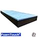 FoamTouch 6'' x 36'' x 72'' Bunk Mattress, Gel Memory Foam on High Density Charcoal Foam, RV Mattress Replacement, Cover Not Included