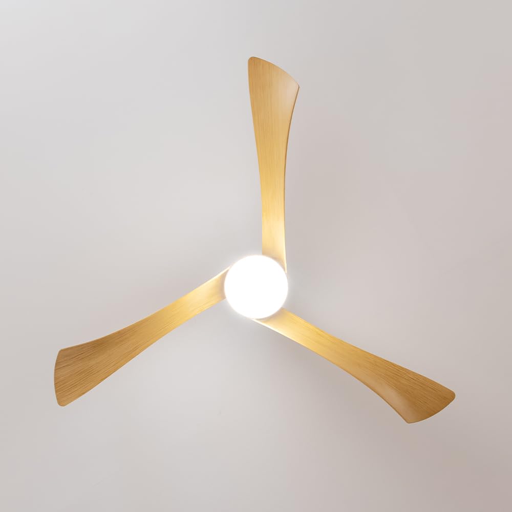 Cecotec - Deckenventilatoren mit Licht EnergySilence Aero 5280 LightWood, 40W, Durchmesser 132 cm, DC-Motor, Fernbedienung, 18W LED-Licht, programmierbarer Timer, Wintersommermodus