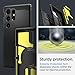 Spigen for Galaxy S24 Ultra Case, Tough Armor MagFit [Kickstand] [Compatible with MagSafe] [Military-Grade Protection] - Black