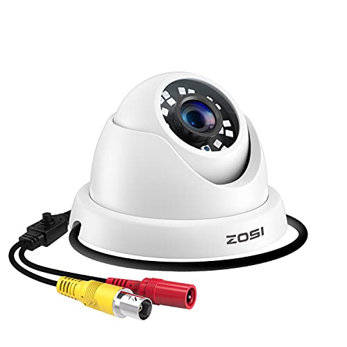 ZOSI 1080p Caméra de Surveillance (Quadbrid 4-in-1 HD-CVI/TVI/AHD/960H Analog CVBS),24 LEDs, Vision Nocturne 80ft, Objectif 3.6mm Vidéo Surveillance...