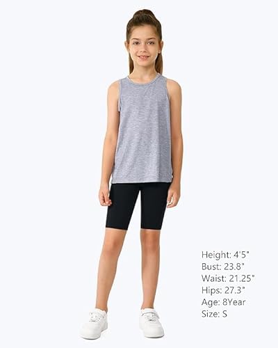 Stelle Shorts de vôlei para meninas de 10 cm/20 cm, shorts de motocicleta, atlético, ioga, dança, gi