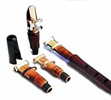 DUDUK CONCERT LEVEL - ARMENIAN PRO LEVEL DUDUK CLARINET COMBO HYBRID made from Apricot wood, Comes with 2 Reeds and Clarinet Mouthpiece