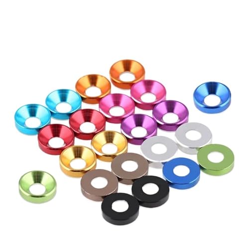 5�� M2 M2.5 M3 M4 M5 �A���~�����b�V���[ �J���t���A���}�C�g�M���w�b�h�K�X�P�b�g �l�W�E�{���g�p(Sky Blue,M2-5pcs)