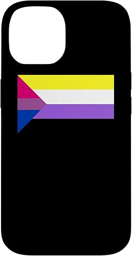 Miniatura 4 de iPhone 14 Pro Bi Colores de la bandera no binaria  Funda LGBT