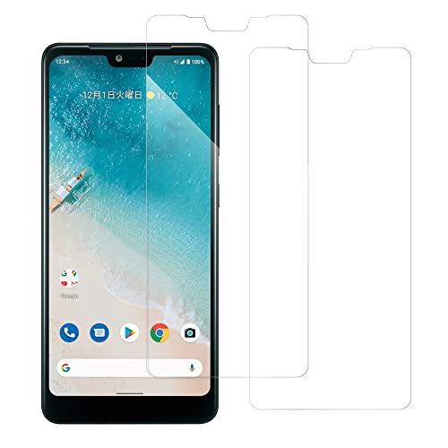 [2������] LOOF Android One S8 �p �ی�t�B���� �ȒP�\��t�� ��ʕی� �\�t�g�t�B���� �C�A�Ȃ� ���h�~ ����h�~ �����ߗ� [�N���A�d�l]