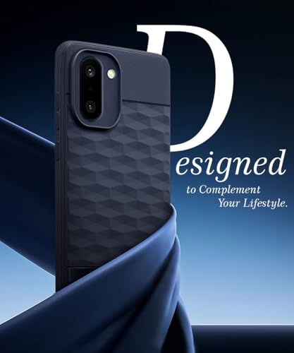 Image of WOW IMAGINE Back Cover for 1+ OnePlus 15R 5G 2025 with Hexa Cube Design | Ultra Slim Soft Rubberised Case | Inner Velvet Fabric | Silicone Flexible Mobile Case | Camera Protection - Blue