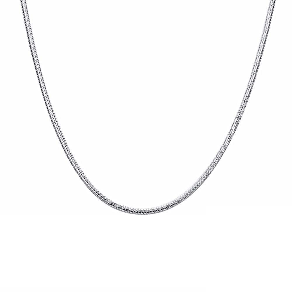 Chaîne de serpent rond 2 mm collier fluide au raffinement unique