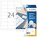 Produktbild HERMA 4820 Universal Etiketten für Inkjet Drucker, 25 Blatt, 66 x 33,8 mm, 24 pro A4 Bogen, 600 Stück, selbstklebend, bedruckbar, matt, blanko Klebeetiketten Aufkleber für Tintenstrahldrucker, weiß