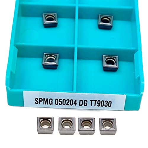 Metal indexable Turning Blade 10PCS SPMG050204-DG TT9030 Hard Alloy Blade Carbide Insert Tool Processing Metal Turning Tool
