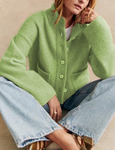 Womens Wool Blend Knit Cardigan Sweaters Long Sleeve Button Down Trendy Sweater Jackets Outwear3