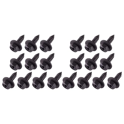 Tornillos de parachoques 90159-60498 para coche negro y guardabarros Lexus 50 Uds 1