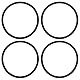 The Lord of the Tools 4 x Amperemeter-O-Ring, 40 x 45 x 2,5 mm, 99-9959, passend für 1 3/4 Zoll Messgerät, kompatibel mit Triumph, kompatibel mit BSA