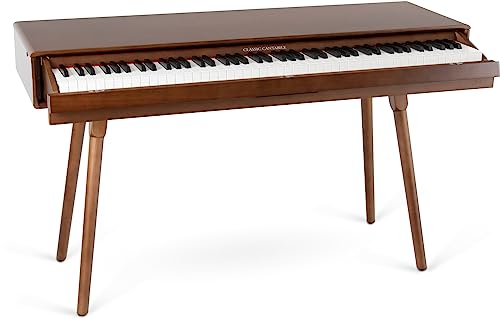 Classic Cantabile DP-730 WN Piano noyer set – numérique 88 touches clavier pondérée action de marteau – Table avec piano électrique intégré – Banc, Casque et pédalier inclus – USB MIDI et prise casque - Les Beatles, Paul McCartney, John Lennon, RIngo Starr, George Harrison Classic Cantabile DP-730 WN Piano noyer set - numérique 88 touches clavier pondérée action de marteau - Table avec piano électrique intégré - Banc, Casque et pédalier inclus - USB MIDI et prise casque – Image 4