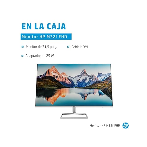 HP M32f Monitor – 31,5 Pulgadas, Full HD IPS, 75 Hz, 7 ms, AMD Freesync - Image 3