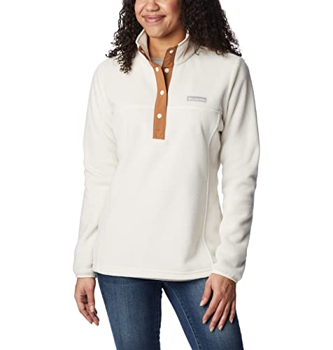 Image of Columbia Womens Benton Springs Half Snap II Pull Over Fleece Jacket, Dark Stone /Canoe /Vintage Blue, 3X