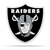 Rico Industries NFL Oakland Raiders NFL Primary Logo Shape Cut Pennant, Team color, Item footprint: 18' x 18'