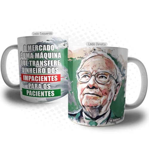 Caneca Trader Frase Mercado Financeiro Investidor B3 Bolsa de Val...