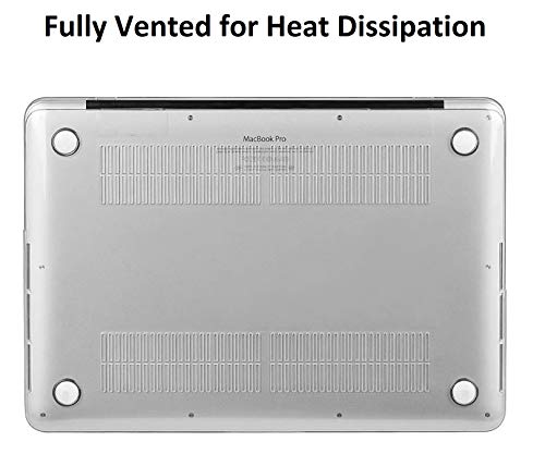 Image of Midkart Hard Shell Plastic Case Cover Compatible with MacBook Pro 15 inch with Retina Display (Model A1398, Old Version, Release 2015 - 2012) with Silicon Key Guard & Dust Plugs, Crystal Clear Transparent