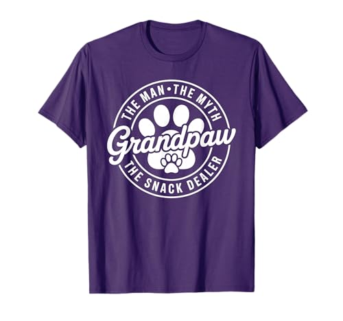 Grandpaw Myth Snack Dealer Dad Dog T-Shirt
