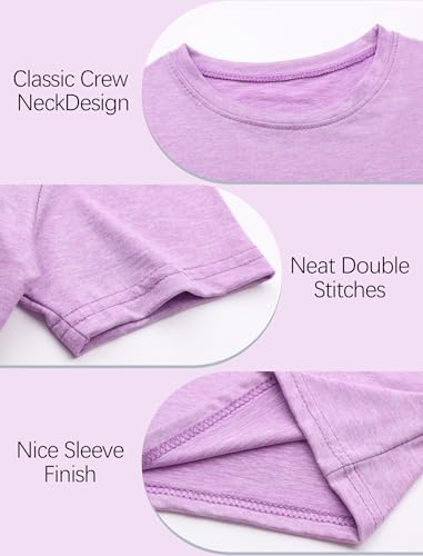 Girls/Kids/Teen Quick Dry Sport T Shirts Moisture Wicking Tee Shirts Athletic Tops（Age 5-18Y）3