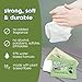 Asswipes Flushable Wipes for Adults 60 Count, Individually Wrapped Travel Flushable Butt Wipes - Extra-Large, Alcohol-Free with Aloe and Vitamin E, No Added Fragrance