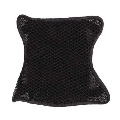 Coussin de siège moto double couche respirant et anti-vibration noir