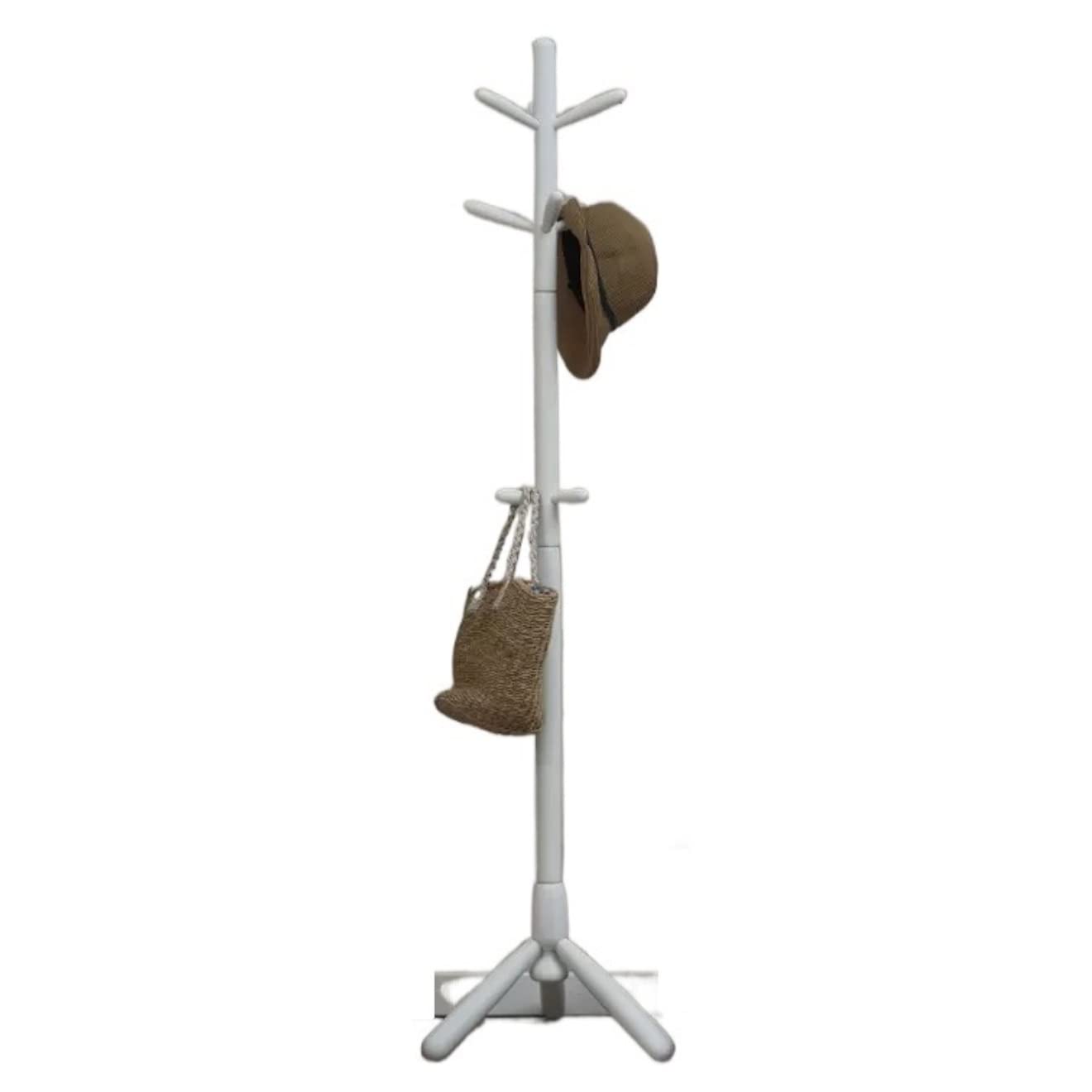 IWENZHKPA Coat Rack Wood Coat Rack Free Standing Tree Entryway Stand With Stable Base Easy Assemble Freestanding(B)
