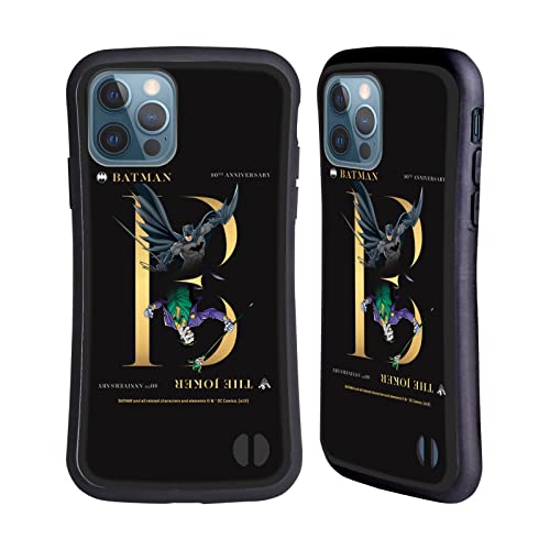 Head Case Designs Officially Licensed Batman DC Comics Joker Rivalry 80th Anniversary Hybrid Case Compatible with Apple iPhone 12 / iPhone 12 Pro